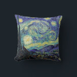 Van Gogh Le Coussin De Nuit Starry<br><div class="desc">Art fonctionnel de notre artiste préféré Van Gogh. La Nuit étoilée par Vincent Van Gogh Juin 1889</div>