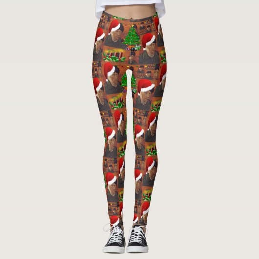 van gogh leggings voor kerstmis (Voorkant)