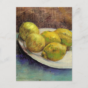 Van Gogh Lemons op een Bord,  stille kunst Briefkaart