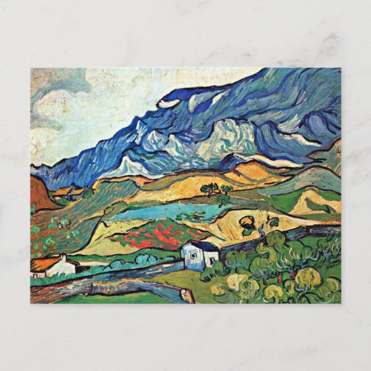 Van Gogh - Les Alpilles Mountain Landscape Briefkaart (Voorkant)