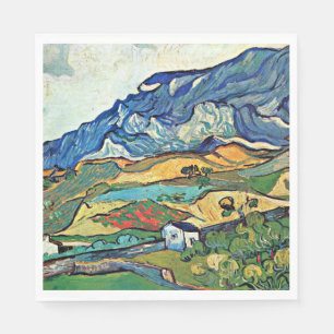 Van Gogh - Les Alpilles Mountain Landscape Servet