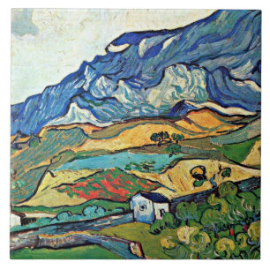 Van Gogh - Les Alpilles Mountain Landscape Tegeltje