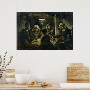 Van Gogh Les Mangeurs de Pommes de Terre Affiche d