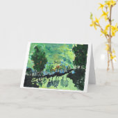 Van Gogh-like de kaart van de landschapsnota (Gele Bloem)