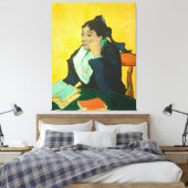 Van Gogh - Madame Joseph-Michel Ginoux, Canvas Afdruk (Insitu (Slaapkamer))