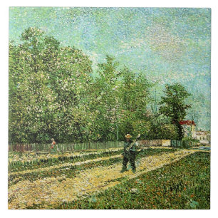 Van Gogh - Man met spade... Tegeltje