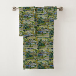  van Gogh met een watje van een heuvel Bad Handdoek