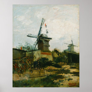 Van Gogh - Molens op Montmartre Poster