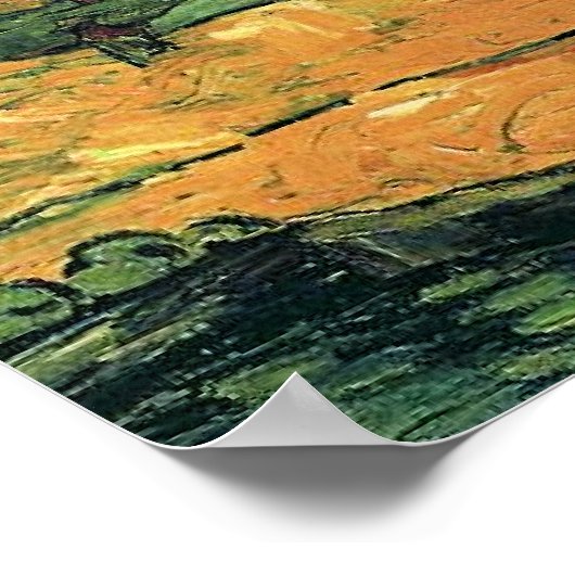 Van Gogh - Mount Gaussier, beroemd schilderij, Poster (Hoek)