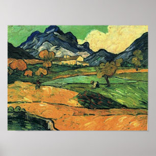 Van Gogh - Mount Gaussier, beroemd schilderij, Poster