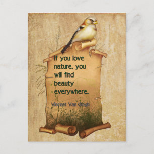 "Van Gogh" nature quote card Briefkaart