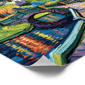 Van Gogh New York Central Park Olieverfschilderij  Poster (Hoek)