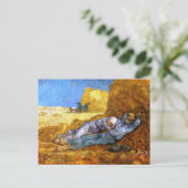 Van Gogh: Noon Rest van het Werk Briefkaart (Staand voorkant)