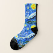 Van Gogh - Nuit étoilée - Chaussettes d'art (Gauche - extérieur)