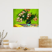 Van Gogh - Oleanders en Boeken Poster (Keuken)