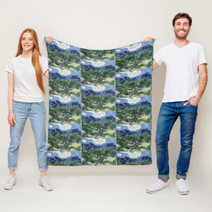 Van Gogh Olijfbomen - Blue Mountain Art Fleece Deken