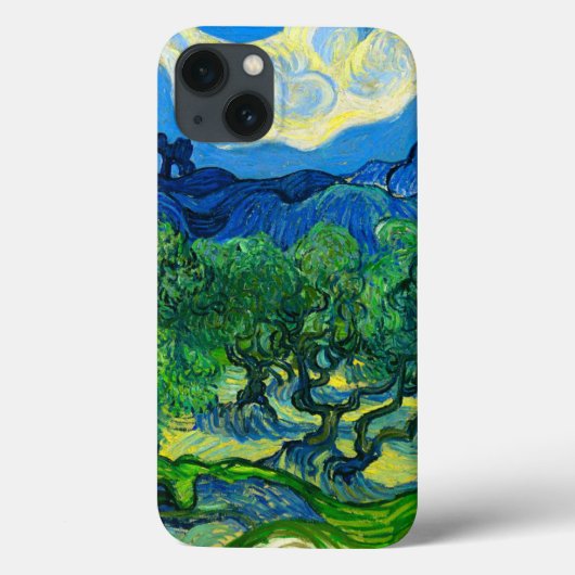 Van Gogh Olijfbomen in een bergachtig landschap Case-Mate iPhone Case (Achterkant)