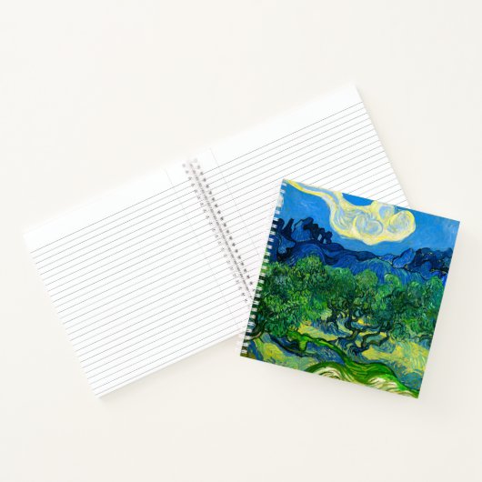 Van Gogh Olijfbomen in een bergachtig landschap Notitieboek (Binnen)