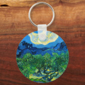 Van Gogh Olijfbomen in een bergachtig landschap Sleutelhanger (Achterkant)
