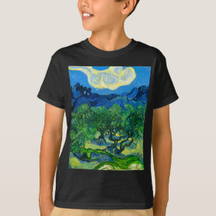 Van Gogh Olijfbomen in een bergachtig landschap T-shirt
