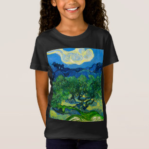 Van Gogh Olijfbomen in een bergachtig landschap T-shirt