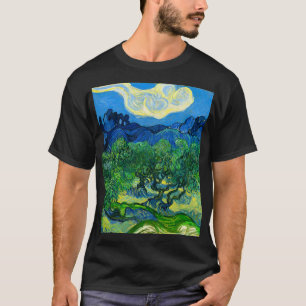 Van Gogh Olijfbomen in een bergachtig landschap T-shirt