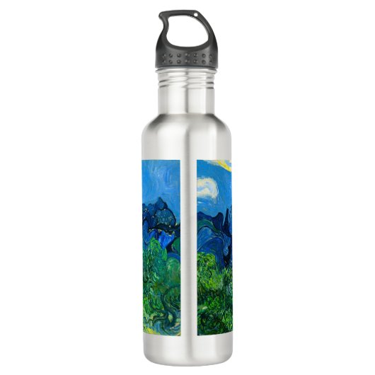 Van Gogh Olijfbomen in een bergachtig landschap Waterfles (Achterkant)
