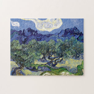 Van Gogh - olijfbomen in een berglandschap Legpuzzel