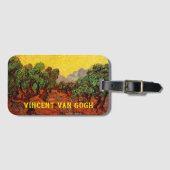 Van Gogh Olijfbomen met gele hemel en zon Bagagelabel (Voorkant (horizontaal))