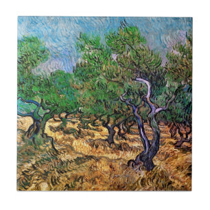 Van Gogh - Olijfboomgaard Tegeltje