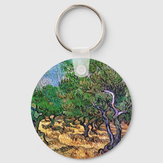Van Gogh - Olijfgaard Sleutelhanger (Voorkant)