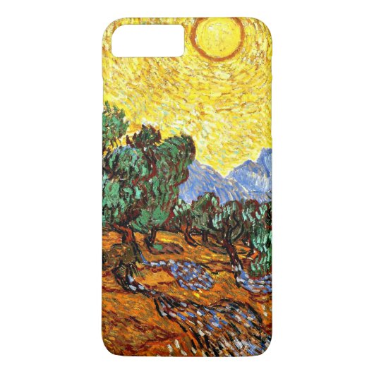 Van Gogh - Olijven met gele hemel en zon Case-Mate iPhone Case (Achterkant)