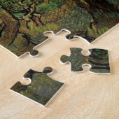 Van Gogh Olive Grove w Picking Figures  Art Legpuzzel (Zijkant)