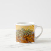 Van Gogh Olive Trees Yellow Sun Sky Espresso Kop (Rechts)