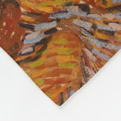 Van Gogh Olive Trees Yellow Sun Sky Fleece Deken (Hoek)