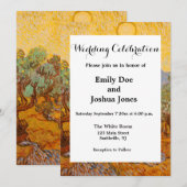 Van Gogh Olive Trees Yellow Sun Sky Kaart (Voorkant / Achterkant)