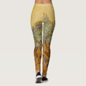 Van Gogh Olive Trees Yellow Sun Sky Leggings (Achterkant)