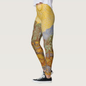Van Gogh Olive Trees Yellow Sun Sky Leggings (Links)