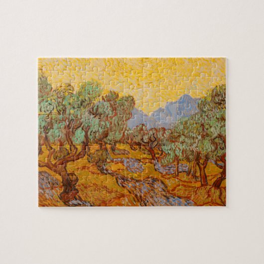 Van Gogh Olive Trees Yellow Sun Sky Legpuzzel (Horizontaal)
