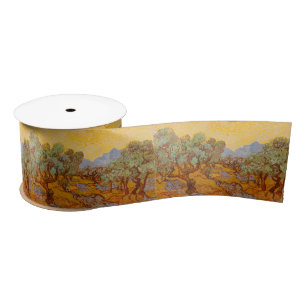 Van Gogh Olive Trees Yellow Sun Sky Lint