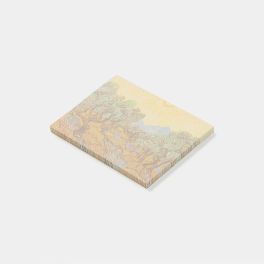 Van Gogh Olive Trees Yellow Sun Sky Post-it® Notes (Schuin)
