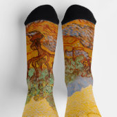 Van Gogh Olive Trees Yellow Sun Sky Sokken (Top)