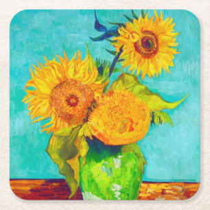 Van Gogh Onderzetter voor zonnebloempitten