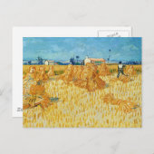 Van Gogh; Oogst in Provence Briefkaart (Voorkant / Achterkant)