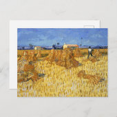 Van Gogh - Oogst in Provence Briefkaart (Voorkant / Achterkant)