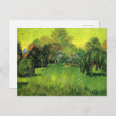 Van Gogh - Openbaar park met weepende wilg Briefkaart (Voorkant / Achterkant)