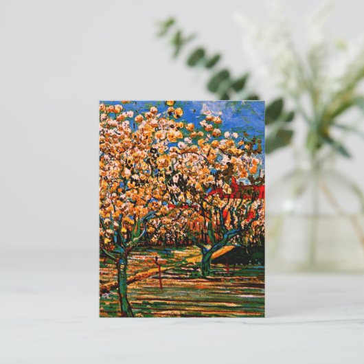 Van Gogh - Orchard in Blossom Briefkaart (Staand voorkant)