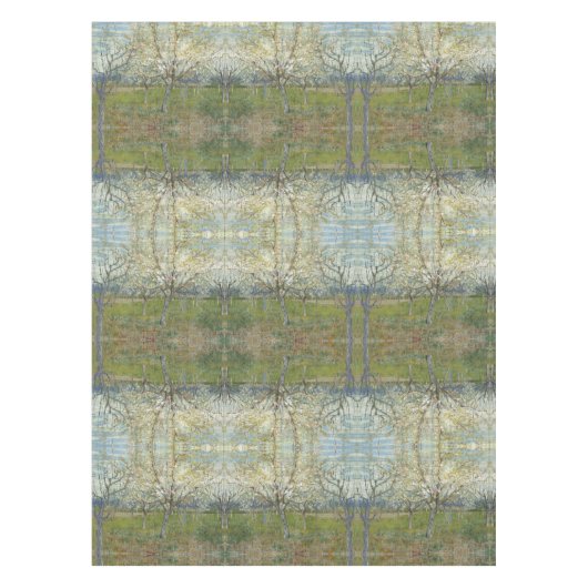 Van Gogh Orchard met bloeiende Abrikozenbomen Tafelkleed (Voorkant)