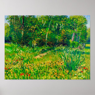Van Gogh Park in Asnières in de lente Poster