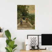 Van Gogh Path in Montmartre Poster (Thuiskantoor)